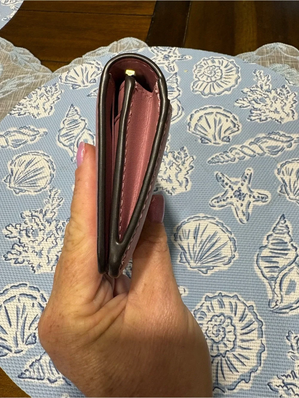 Coach essential slim card case in peony - Picture 6 of 7